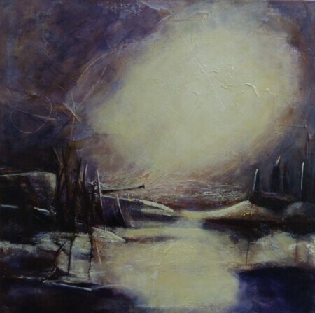 The Persistence of The Light SOLD 24"X24" Acrylic on canvas